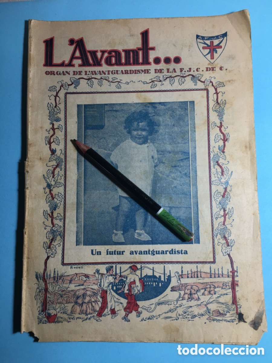 Collection Magazines and Newspapers: 1934 1/11 n&ordm;42 'L'AVANT' ORGAN DE L'AVANTGUARDISME DE LA F.J.C. DE C. (JOVES CATOLICS DE CATALUNYA)