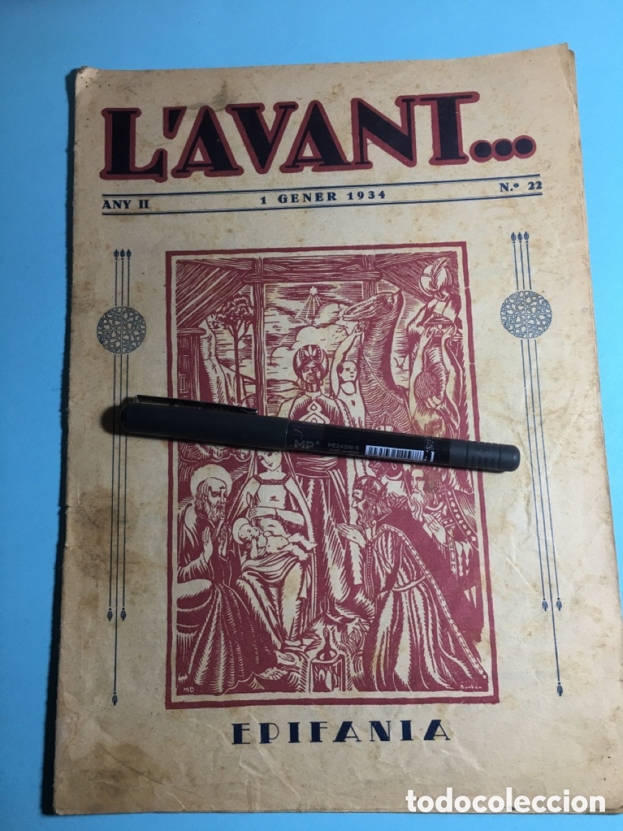 Collection Magazines and Newspapers: 1934 1/1 n&ordm;22 'L'AVANT' ORGAN DE L'AVANTGUARDISME DE LA F.J.C. DE C. (JOVES CATOLICS DE CATALUNYA)