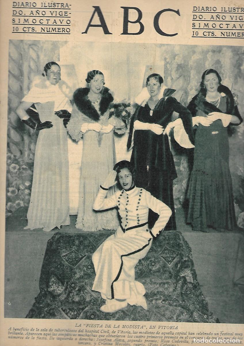 Coleccionismo de Revistas y Peri&oacute;dicos: PERIODICO ABC MADRID-SEVILLA 17 DE DICIEMBRE 1932 N&ordm;9233 FIESTA DEL MODISTA EN VITORIA.A-ABC-0322