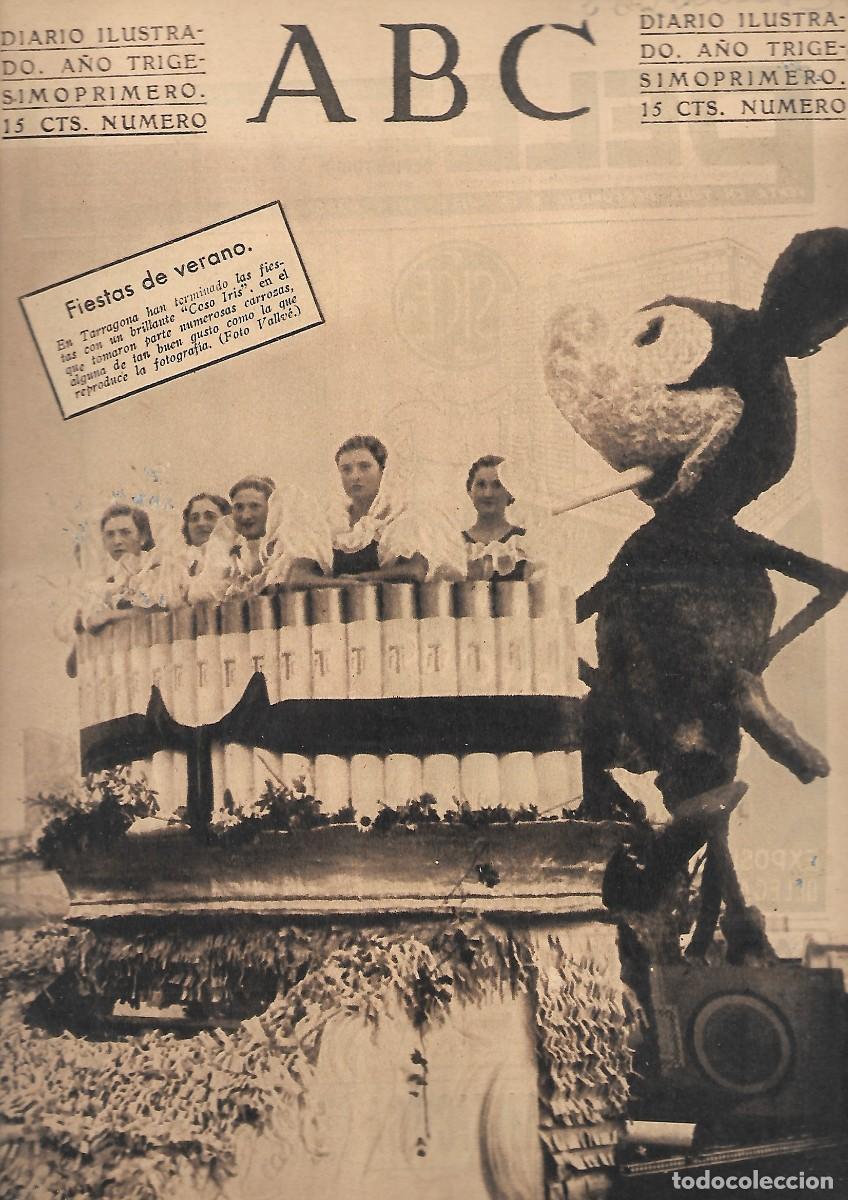 Coleccionismo de Revistas y Peri&oacute;dicos: PERIODICO ABC MADRID-SEVILLA 28 DE JUNIO DE 1935 N&ordm;10014 FIESTAS DE VERANO.A-ABC-0332