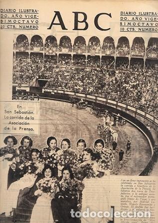 Coleccionismo de Revistas y Peri&oacute;dicos: PERIODICO ABC SEVILLA 29 DE JUNIO 1935 N&ordm;10015 ILUSTRES PERSONALIDADES MARROQUIES.A-ABC-0334