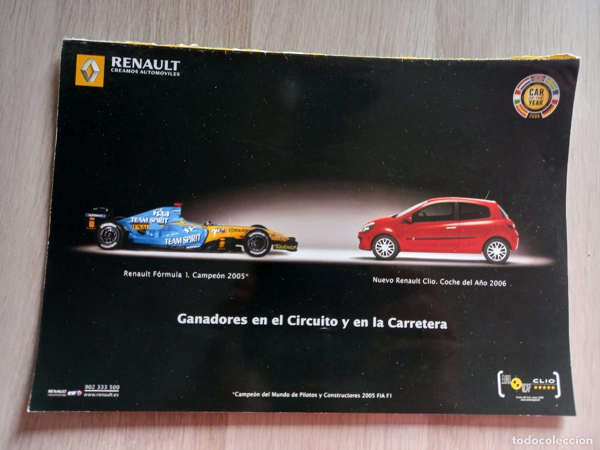 Coleccionismo de Revistas y Peri&oacute;dicos: ANUNCIO RENAULT CLIO. CAMPE&Oacute;N DEL MUNDO DE FORMULA 1 2005. FIA