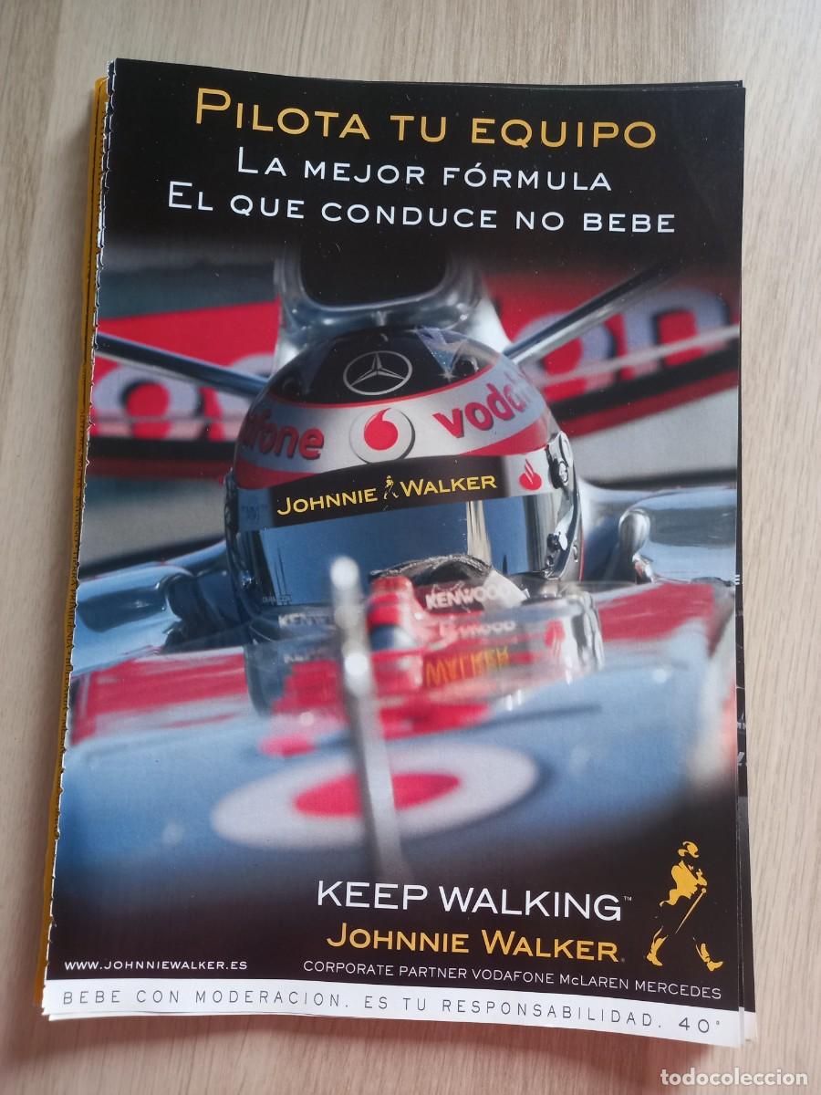 Coleccionismo de revistas y peri&oacute;dicos: ANUNCIO JOHNNIE WALKER PATROCINADOR DE VODAFONE MCLAREN MERCEDES