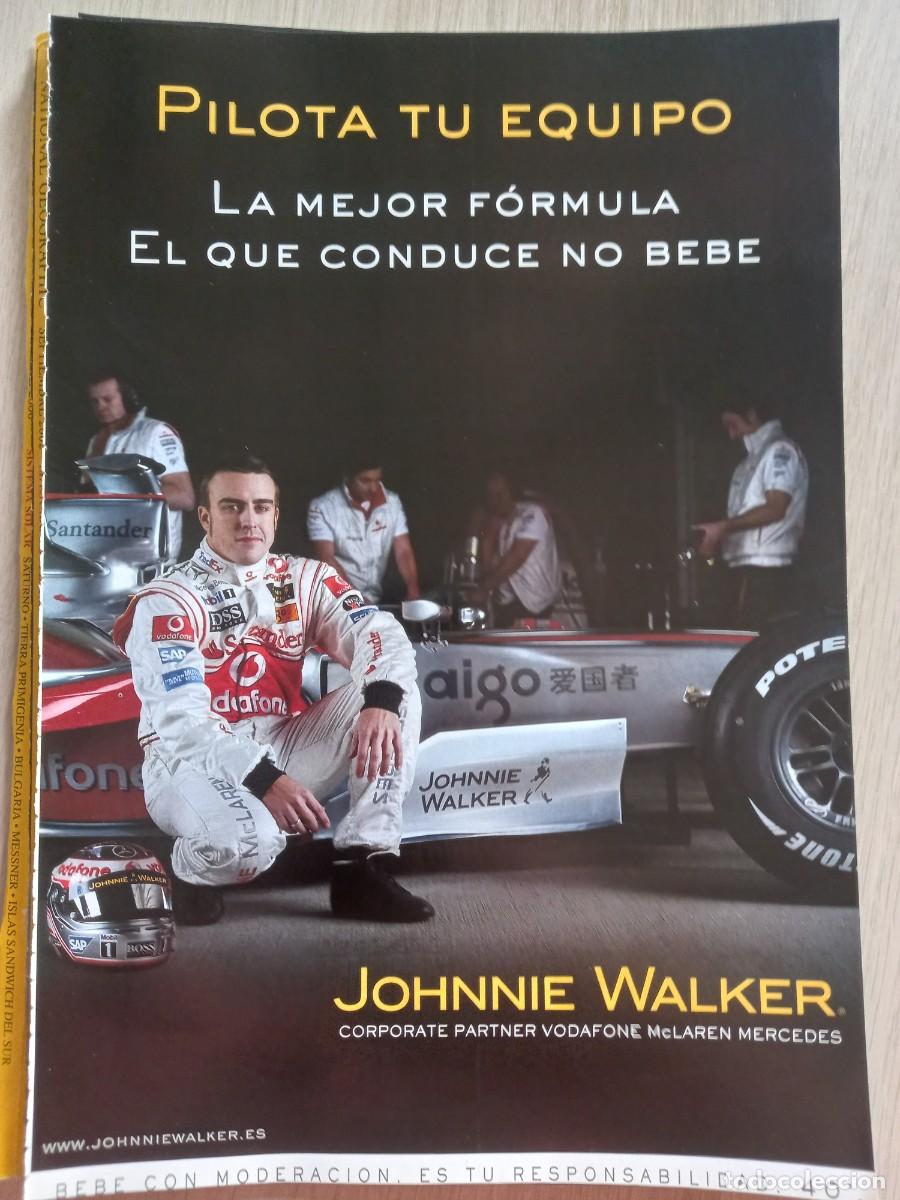 Coleccionismo de revistas y peri&oacute;dicos: ANUNCIO JOHNNIE WALKER PATROCINADOR DE VODAFONE MCLAREN MERCEDES