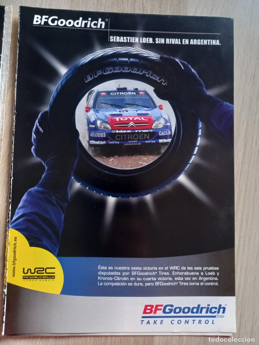 Coleccionismo de Revistas y Peri&oacute;dicos: ANUNCIO NEUMATICOS. SEBASTIEN LOEB VENCEDOR RALLY ARGENTINA CON CITROEN Y BF GOODRICH