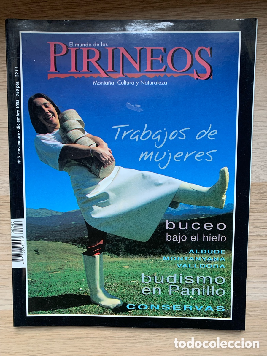 Coleccionismo de Revistas y Peri&oacute;dicos: Revista El mundo de los Pirineos. num 6. Noviembre 1998. Trabajos de mujeres - Buceo