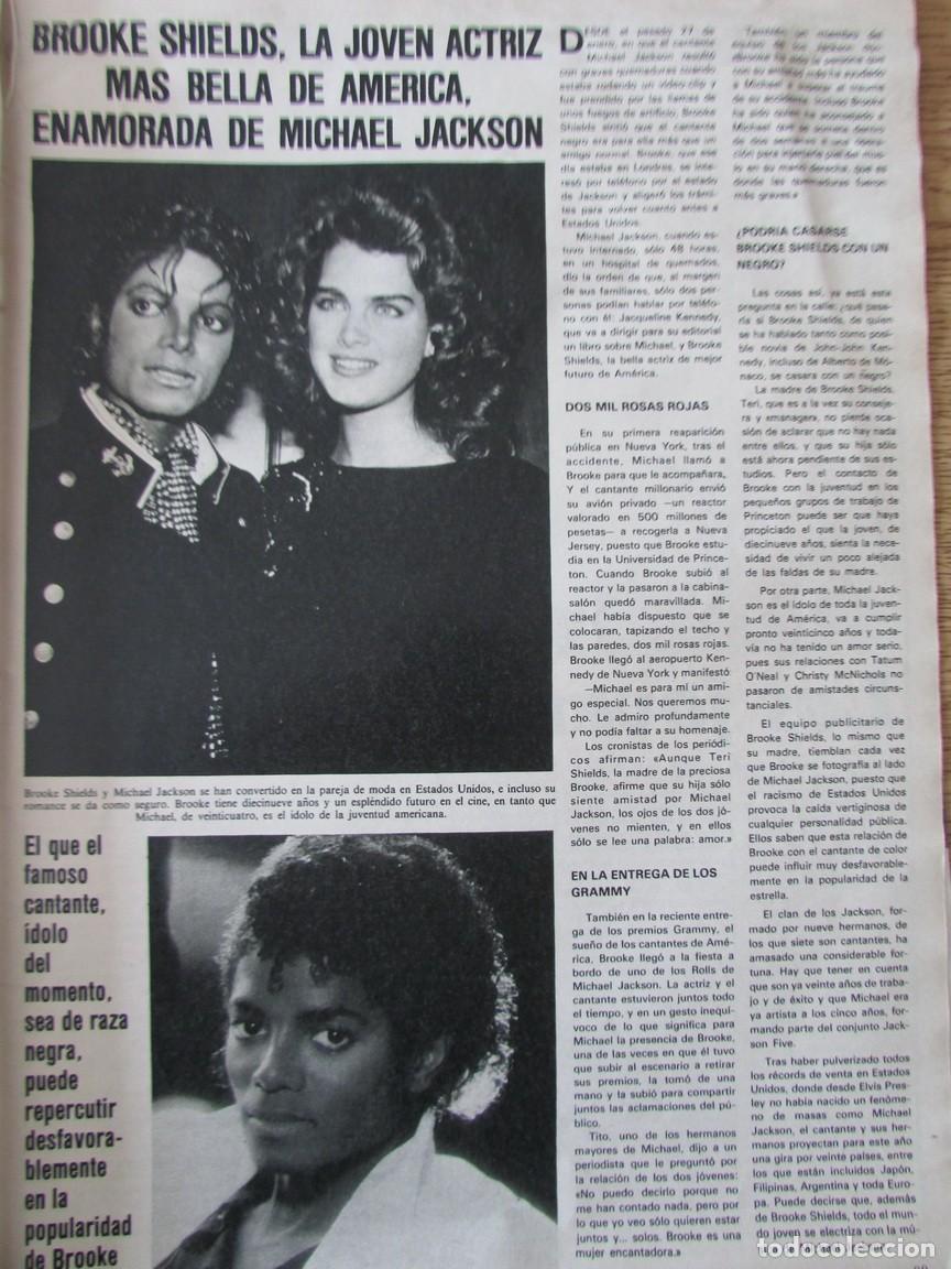 Coleccionismo de Revistas y Peri&oacute;dicos: RECORTE REVISTA SEMANA 2301 1984 BROOKE SHIELDS, MICHAEL JACKSON.