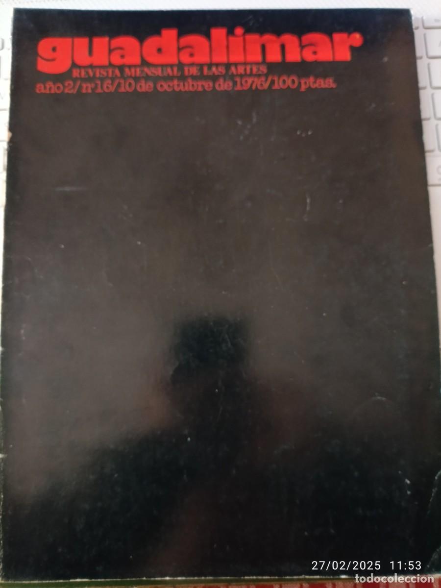 Coleccionismo de Revistas y Peri&oacute;dicos: Guadalimar 16. Revista mensual de las artes
