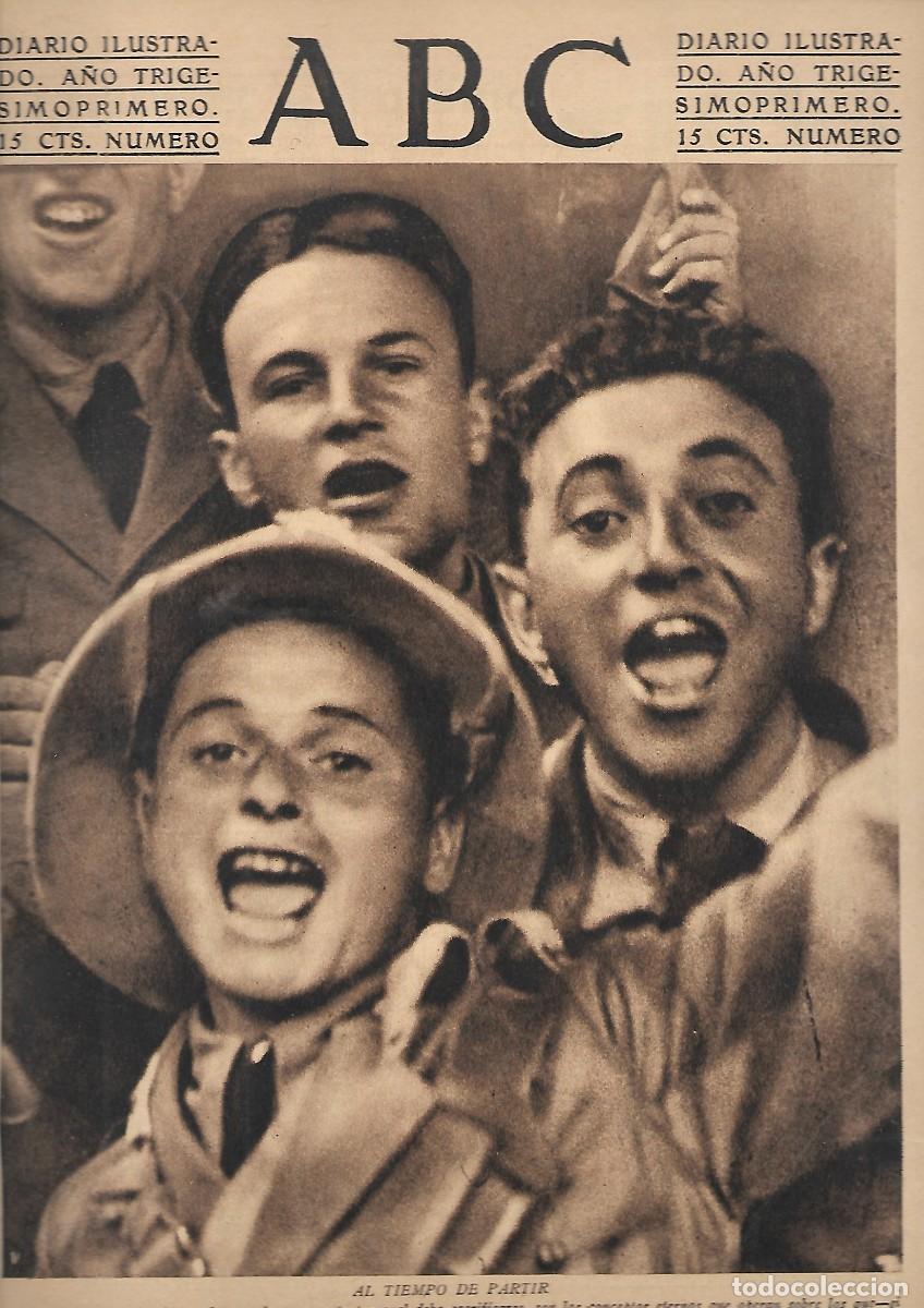 Coleccionismo de Revistas y Peri&oacute;dicos: PERIODICO ABC MADRID-SEVILLA 20 DE AGOSTO DE 1935 N&ordm;10058 AL TIEMPO DE PARTIR.A-ABC-0344
