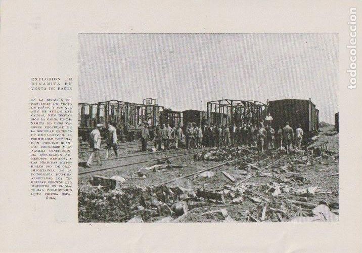 Sammeln von Zeitschriften und Zeitungen: * VENTA DE BA&Ntilde;OS * Explosi&oacute;n de dinamita en la estaci&oacute;n ferroviaria - 1933