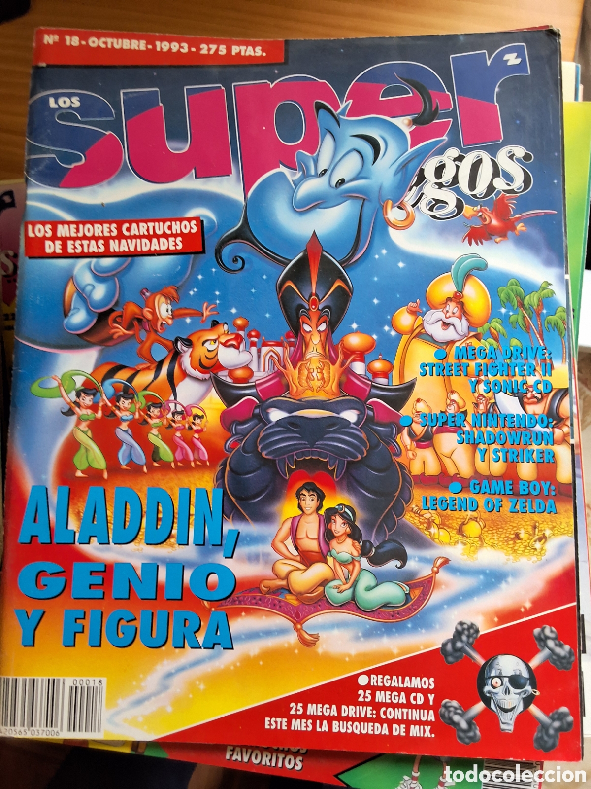 Coleccionismo de Revistas y Peri&oacute;dicos: Super juegos revista consolas n&uacute;mero 18 a&ntilde;o 1993 octubre Aladdin