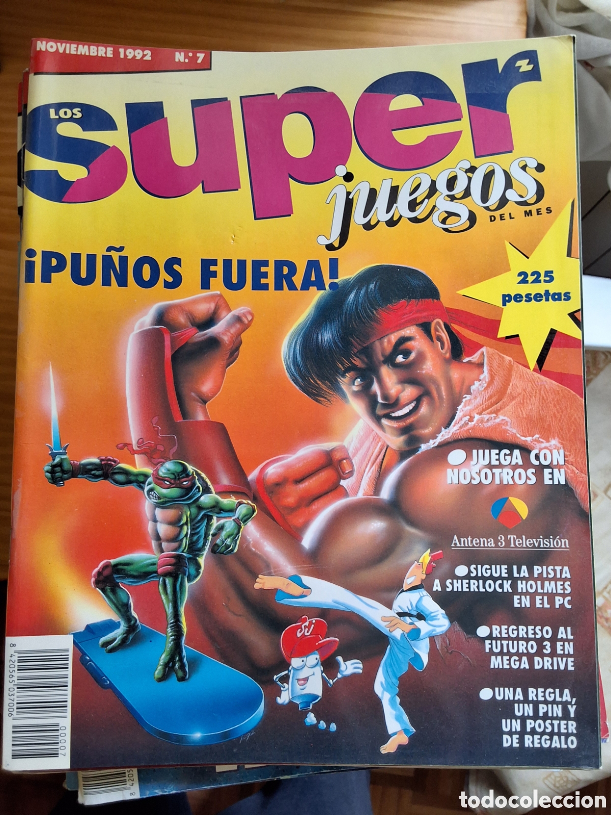 Coleccionismo de revistas y peri&oacute;dicos: Super juegos revista consolas n&uacute;mero 7 a&ntilde;o 1992 noviembre