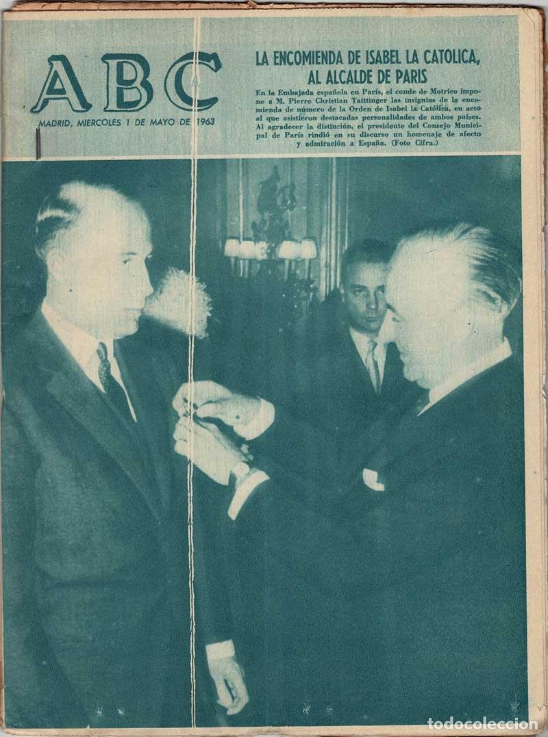 Coleccionismo de Revistas y Peri&oacute;dicos: Peri&oacute;dico ABC 1 mayo 1963