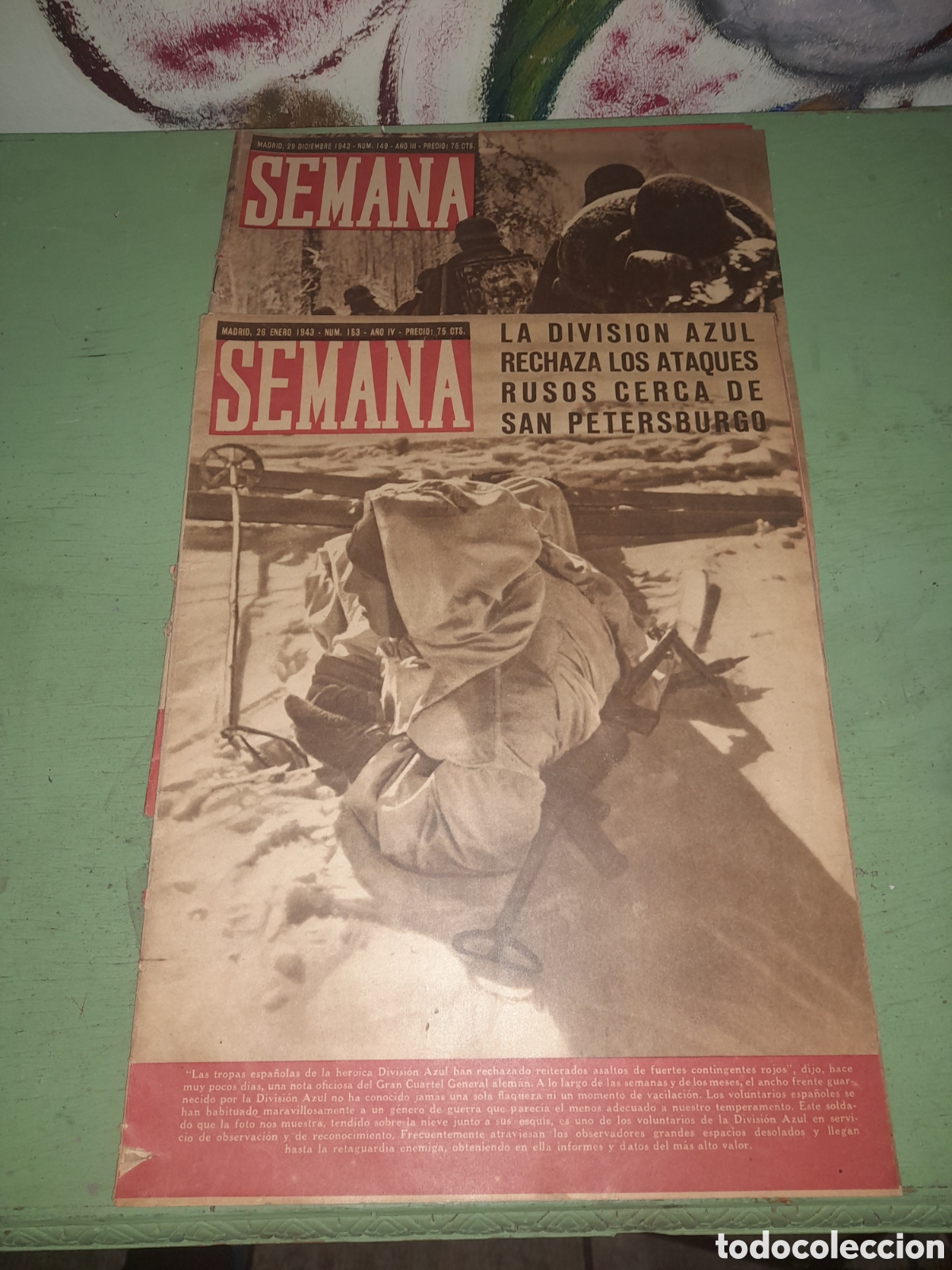 Coleccionismo de revistas y peri&oacute;dicos: Revista Semana n&uacute;meros 149 y 153 ,a&ntilde;os 1943 y 1942