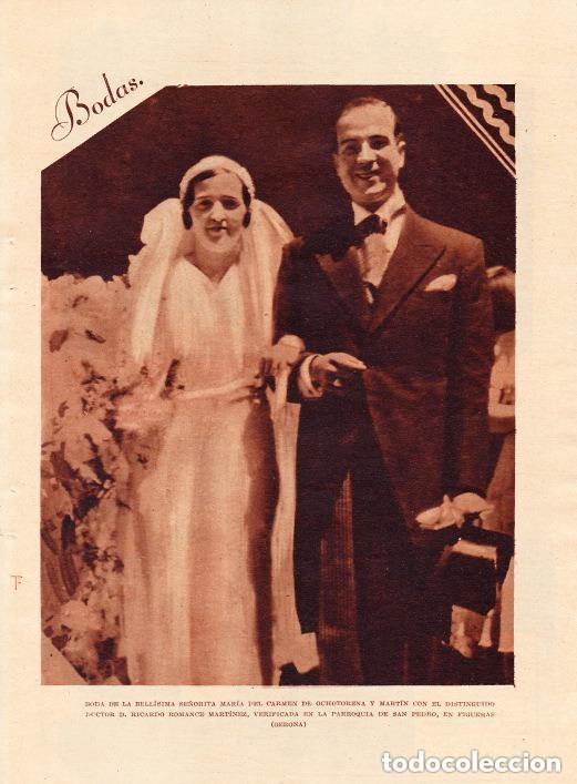 Collectionnisme de Revues et Journaux: Boda Srta. Maria del Carmen de Ochotorena y Mart&iacute;n- Dr. Ricardo Romance - 1933