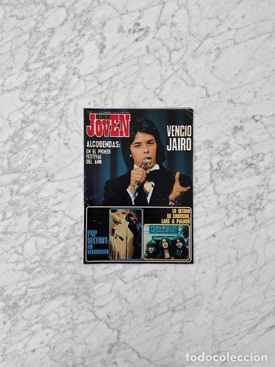 Coleccionismo de Revistas y Peri&oacute;dicos: MUNDO JOVEN 1971 JAIRO, EMERSON, LAKE & PALMER, PEKENIKES, OLES DE LA CANCION, NUESTRO PEQUE&Ntilde;O MUNDO