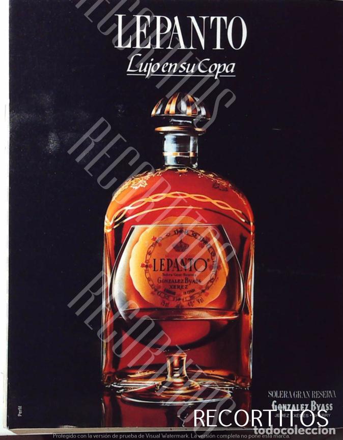 Coleccionismo de Revistas y Peri&oacute;dicos: LEPANTO BRANDY GONZALEZ BYASS PUBLICIDAD