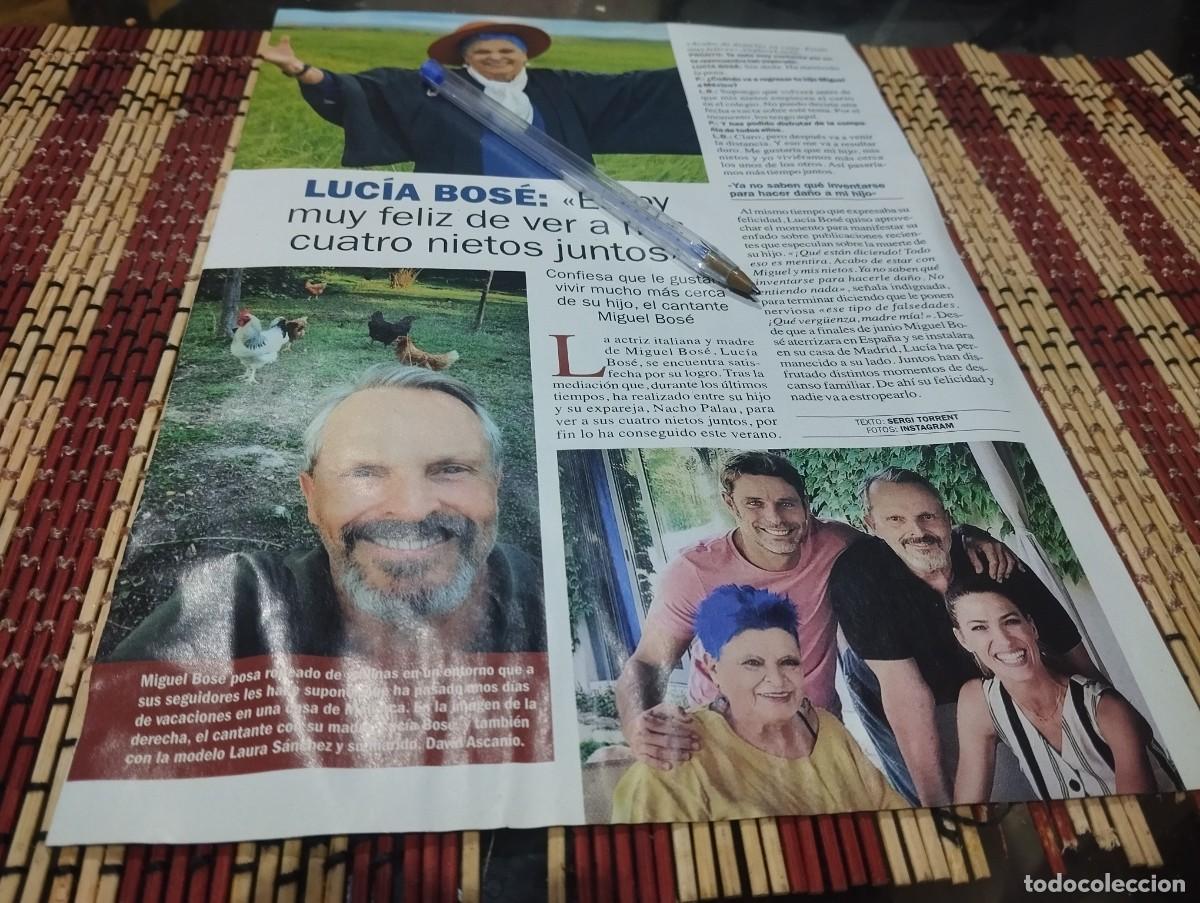 Coleccionismo de Revistas y Peri&oacute;dicos: LUC&Iacute;A BOSE, MIGUEL BOS&Eacute; RECORTE REVISTA 2019