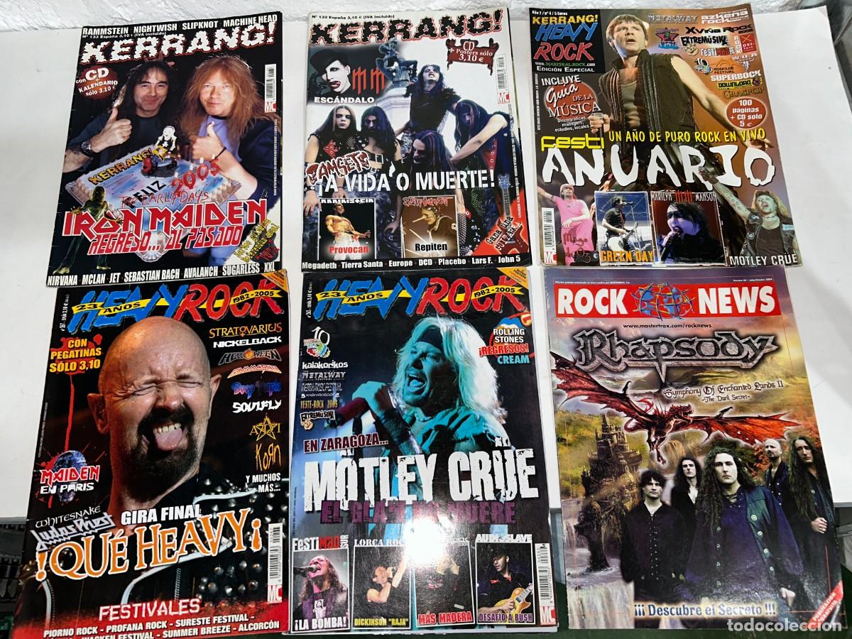 Coleccionismo de Revistas y Peri&oacute;dicos: LOTE DE REVISTAS HEAVY ROCK KERRANG ROCK NEWS