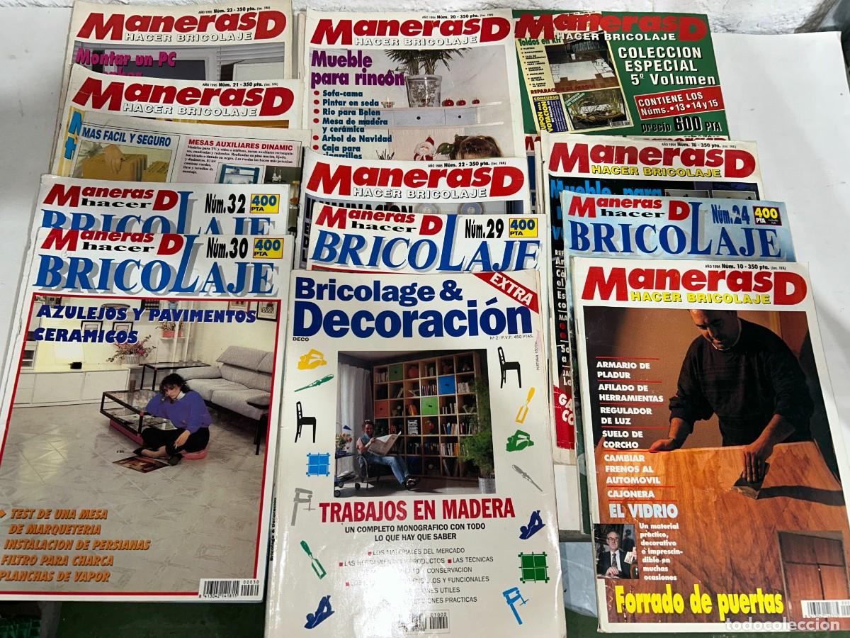 Coleccionismo de revistas y peri&oacute;dicos: LOTE DE REVISTAS MANERAS DE HACER BRICOLAJE