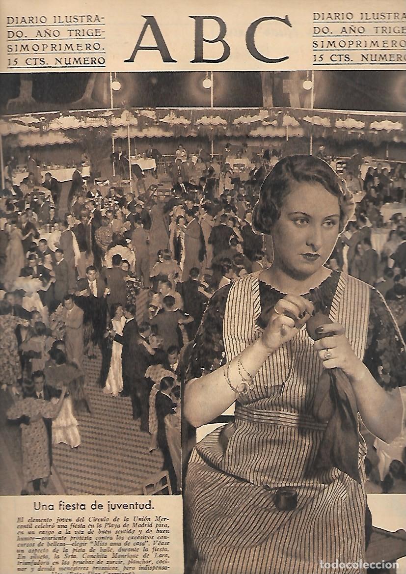Coleccionismo de Revistas y Peri&oacute;dicos: PERIODICO ABC MADRID-SEVILLA 26 DE JUNIO DE 1935 N&ordm; 10012 FIESTA DE JUVENTUD.A-ABC-0352
