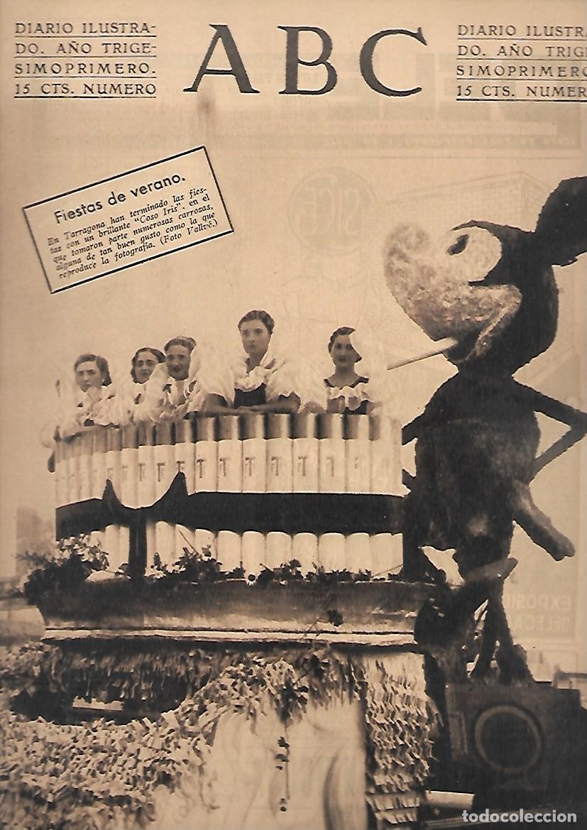 Coleccionismo de Revistas y Peri&oacute;dicos: PERIODICO ABC MADRID-SEVILLA 28 DE JUNIO DE 1935 N&ordm;10014 FIESTAS DE VERANO.A-ABC-0353