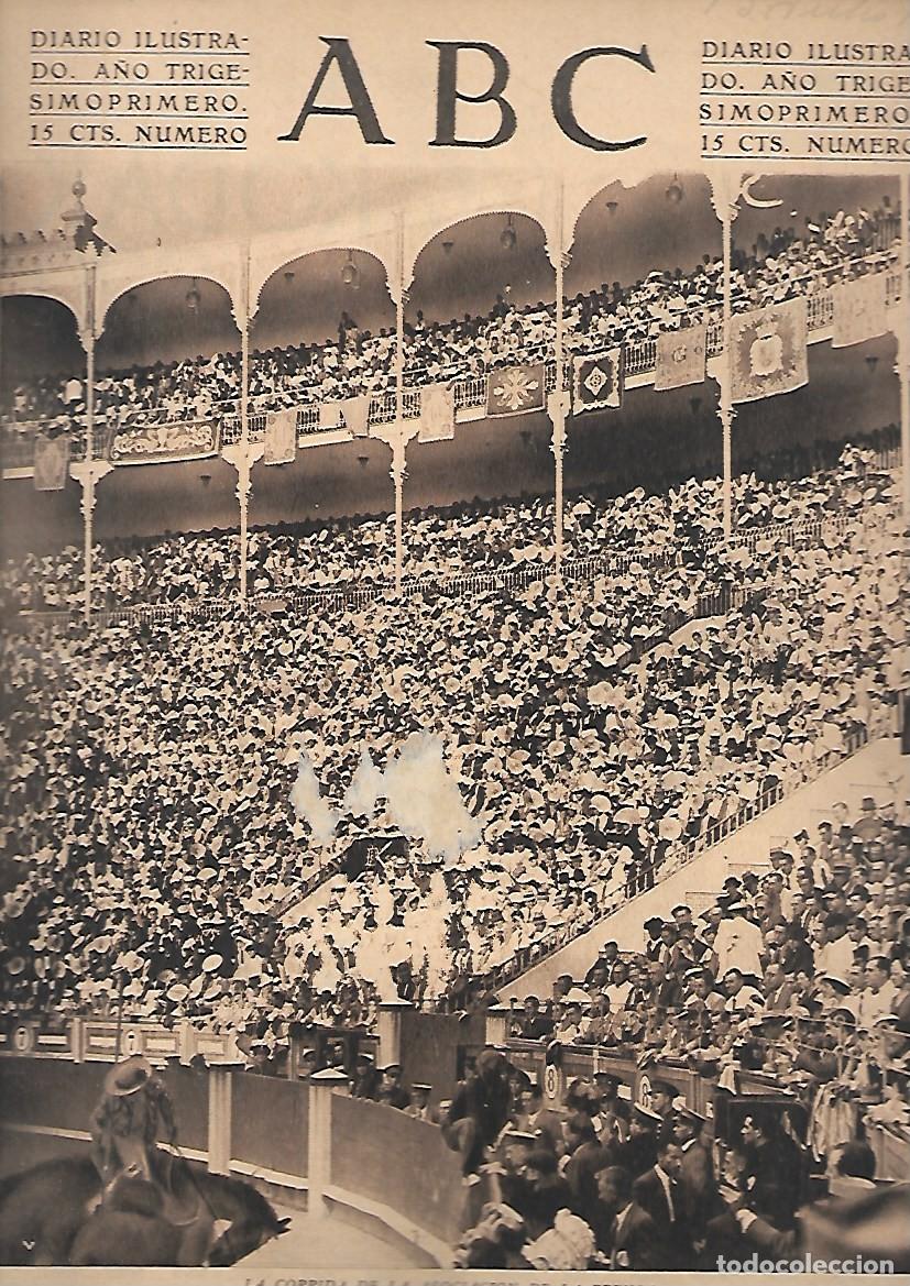 Coleccionismo de Revistas y Peri&oacute;dicos: PERIODICO ABC MADRID-SEVILLA 13 DE JULIO DE 1935 N&ordm;10027 CORRIDA ASOCIACION DE LA PRENSA.A-ABC-0355