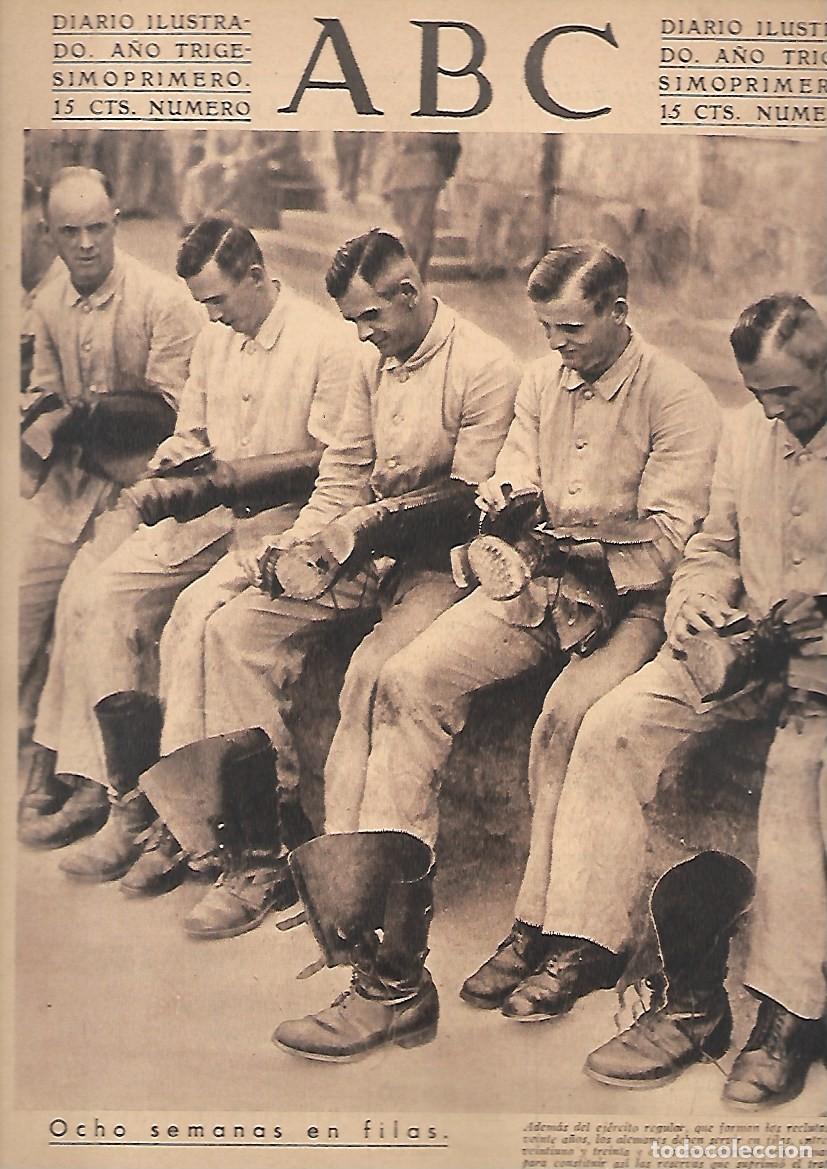 Coleccionismo de Revistas y Peri&oacute;dicos: PERIODICO ABC MADRID-SEVILLA 18 DE JULIO DE 1935 N&ordm; 10031 OCHO SEMANAS EN FILAS.A-ABC-0358