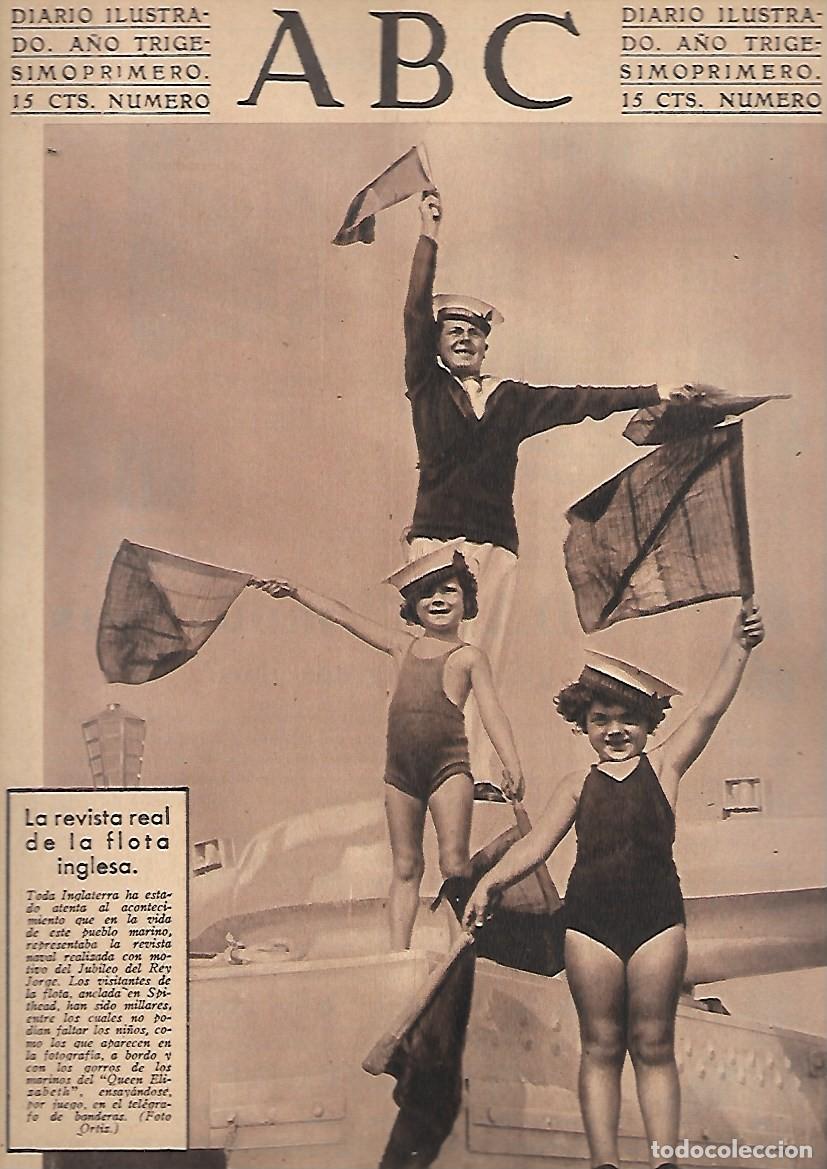 Coleccionismo de Revistas y Peri&oacute;dicos: PERIODICO ABC MADRID-SEVILLA 20 DE JULIO DE 1935 N&ordm;10033 REVISTA REAL DE LA FLOTA INGLESA.A-ABC-0360