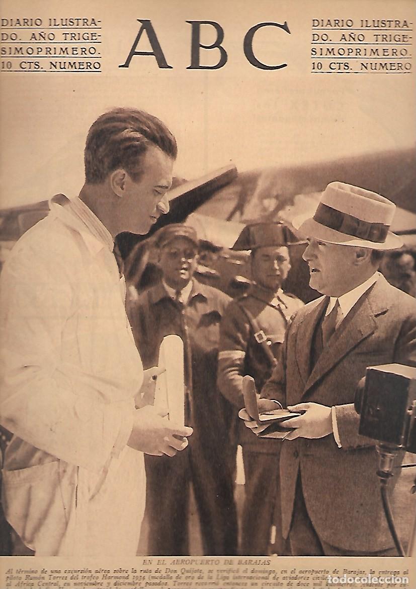 Coleccionismo de Revistas y Peri&oacute;dicos: PERIODICO ABC MADRID-SEVILLA 10DE ABRIL DE 1935 N&ordm;9946 AEROPUERTO DE BARAJAS.A-ABC-0367