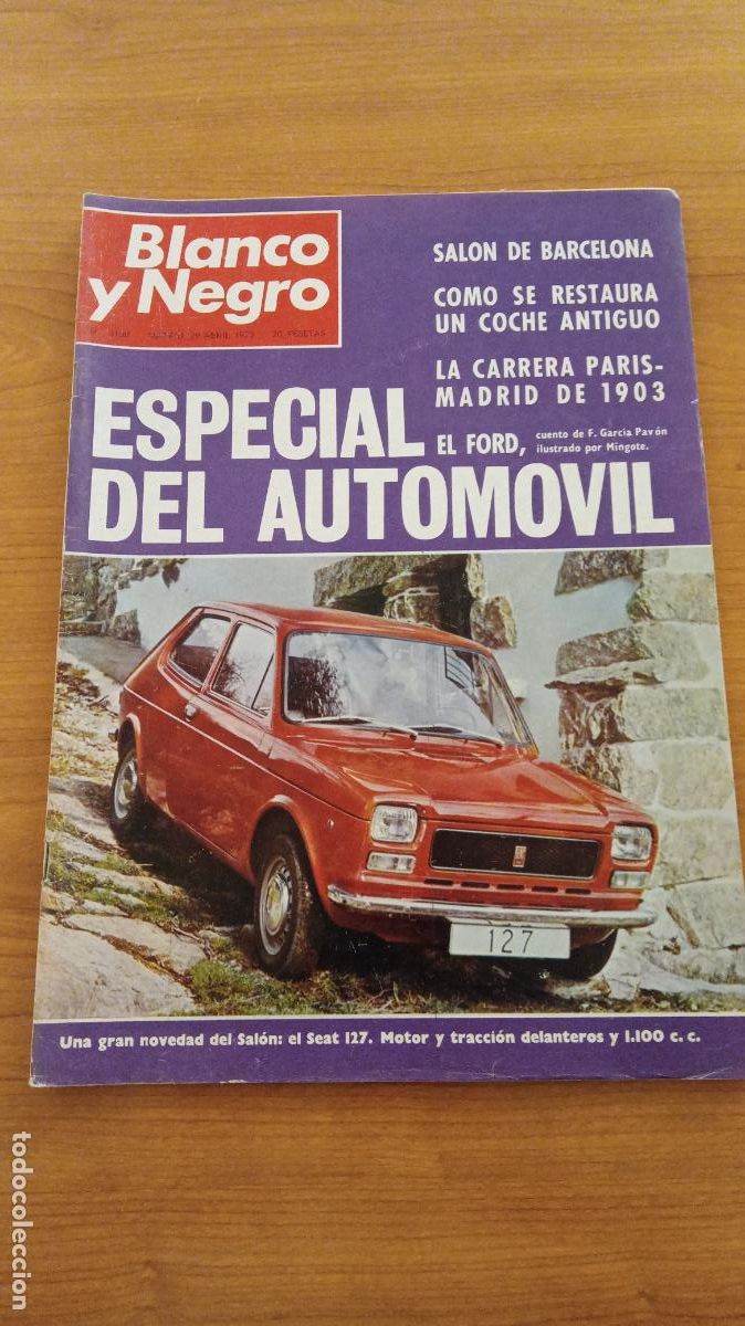 Coleccionismo de Revistas y Peri&oacute;dicos: REVISTA BLANCO Y NEGRO. 29ABRIL 1972. ESPECIAL DEL AUTOM&Oacute;VIL