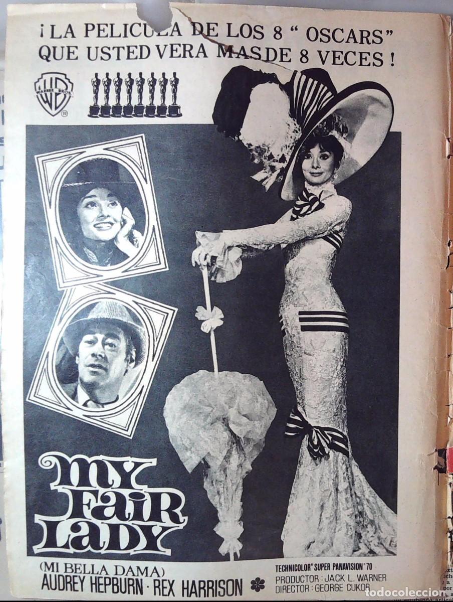 Coleccionismo de Revistas y Peri&oacute;dicos: recorte anuncio my fair lady original en prensa 1965 audrey hepburn