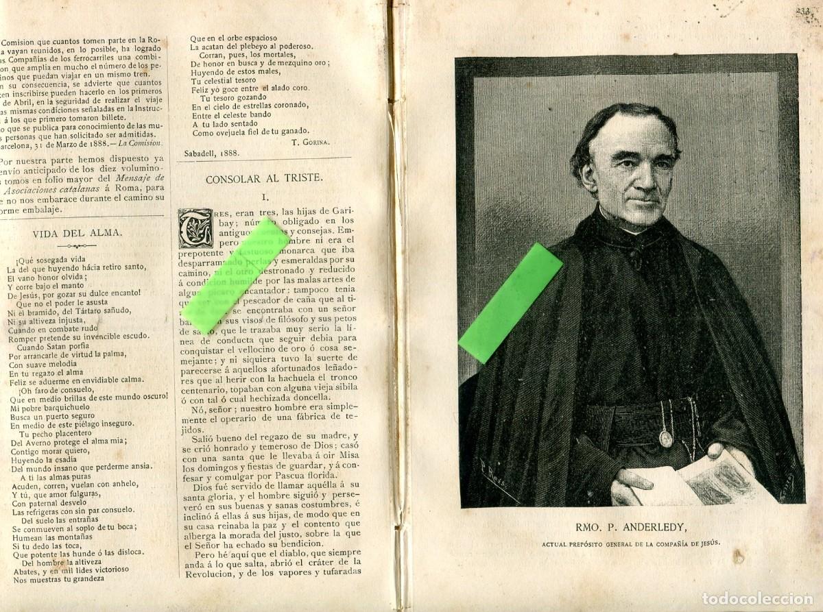 Coleccionismo de revistas y peri&oacute;dicos: REVISTA A&Ntilde;O 1888 COMPA&Ntilde;IA DE JESUS JESUITAS ANDERLEDY T. GORINA DE SABADELL MARIANO LABORDA D TAUSTE