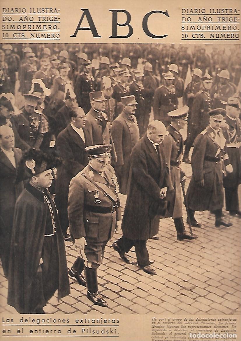 Coleccionismo de Revistas y Peri&oacute;dicos: PERIODICO ABC MADRID-SEVILLA 23 DE MAYO DE 1935 N&ordm;9983 DELEGACIONES EXTRANJERAS.A-ABC-0385