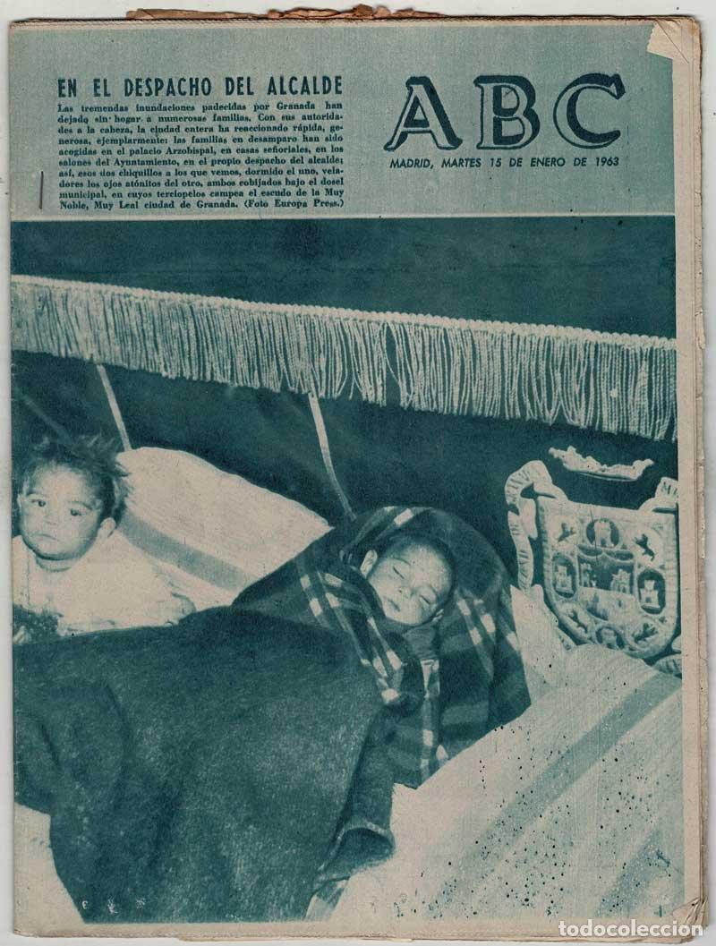 Coleccionismo de Revistas y Peri&oacute;dicos: Peri&oacute;dico ABC 15 enero 1963. En el despacho del alcalde