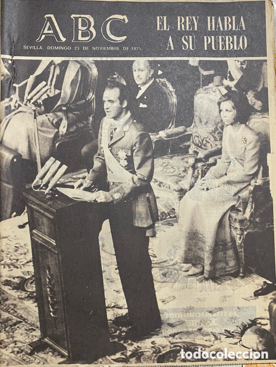Coleccionismo de Revistas y Peri&oacute;dicos: ABC Franco 23 noviembre 1975 periodico