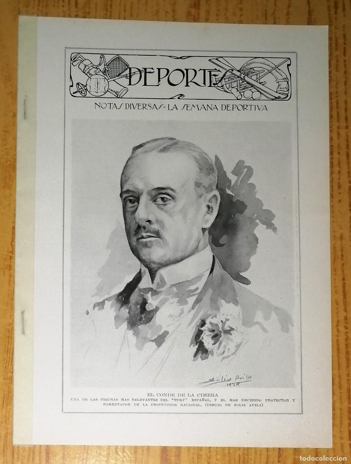 Colecionismo de Revistas e Jornais: DEPORTES : Notas diversas; La semana deportiva [SEPARATA de BLANCO Y NEGRO, junio 1925]