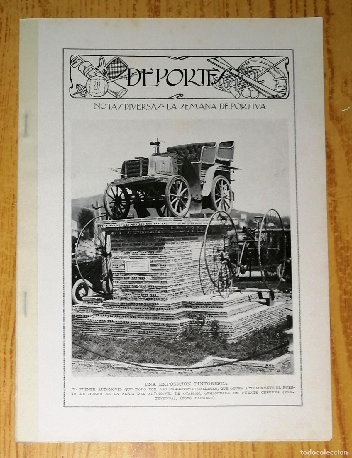 Colecionismo de Revistas e Jornais: DEPORTES : Notas diversas; La semana deportiva [SEPARATA de BLANCO Y NEGRO, julio 1925]