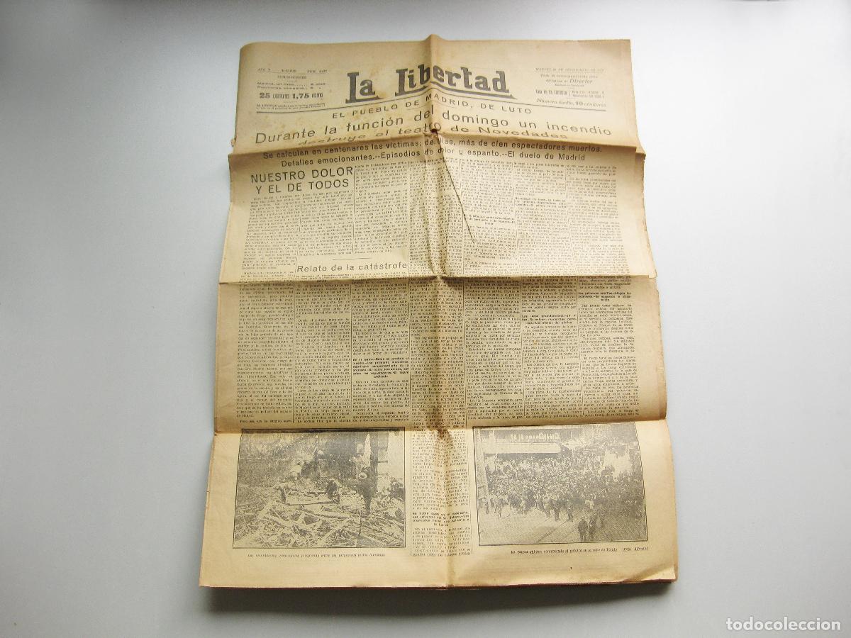 Coleccionismo de revistas y peri&oacute;dicos: PERIODICO DIARIO LA LIBERTAD. 25 DE SEPTIEMBRE DE 1928