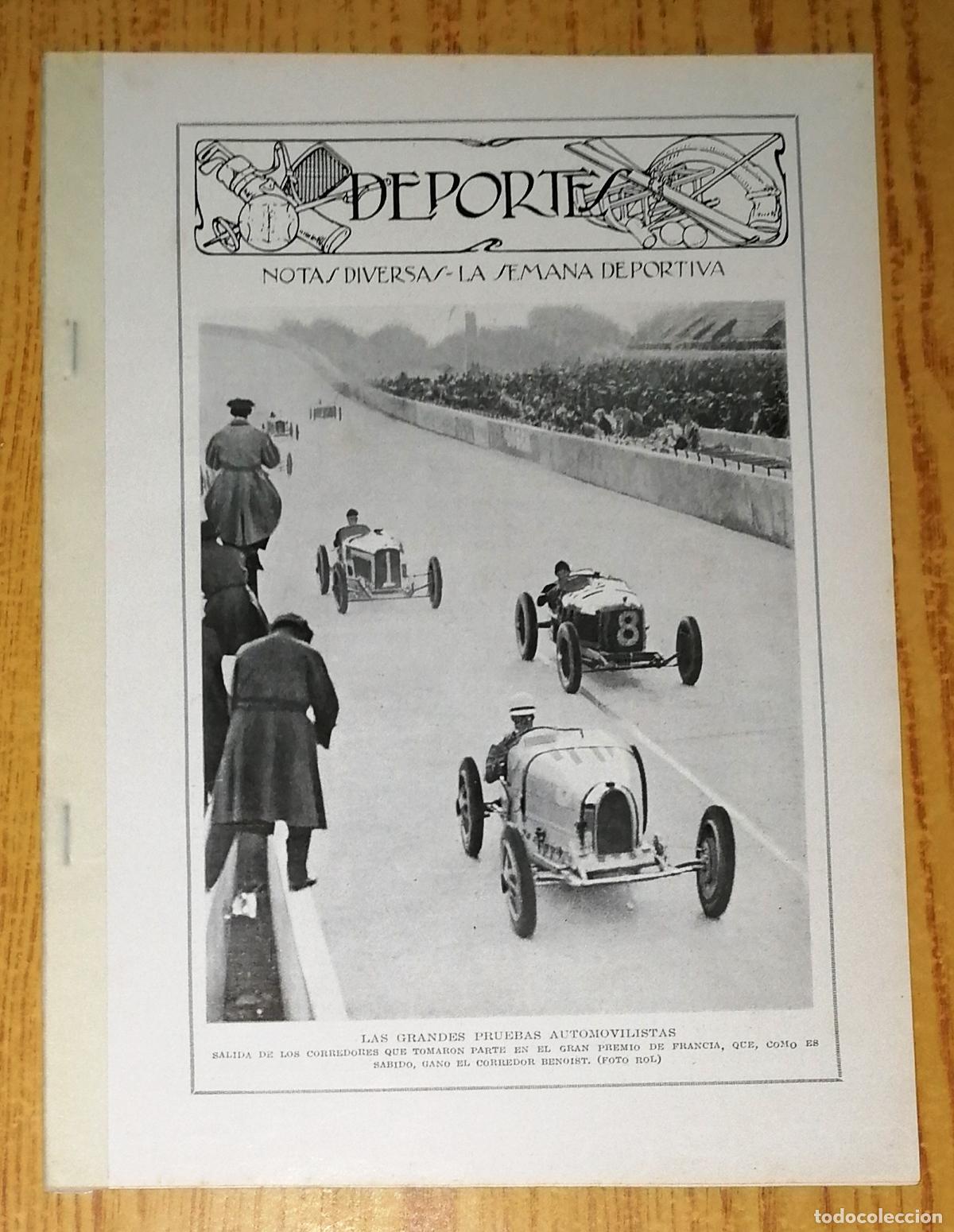 Colecionismo de Revistas e Jornais: DEPORTES : Notas diversas; La semana deportiva [SEPARATA de BLANCO Y NEGRO, agosto 1925]
