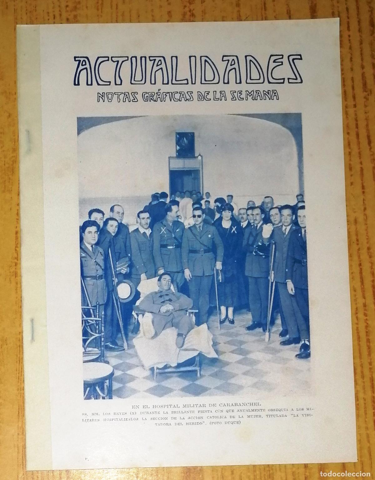Coleccionismo de revistas y peri&oacute;dicos: ACTUALIDADES : Notas gr&aacute;ficas de la semana [SEPARATA de BLANCO Y NEGRO, enero 1926]