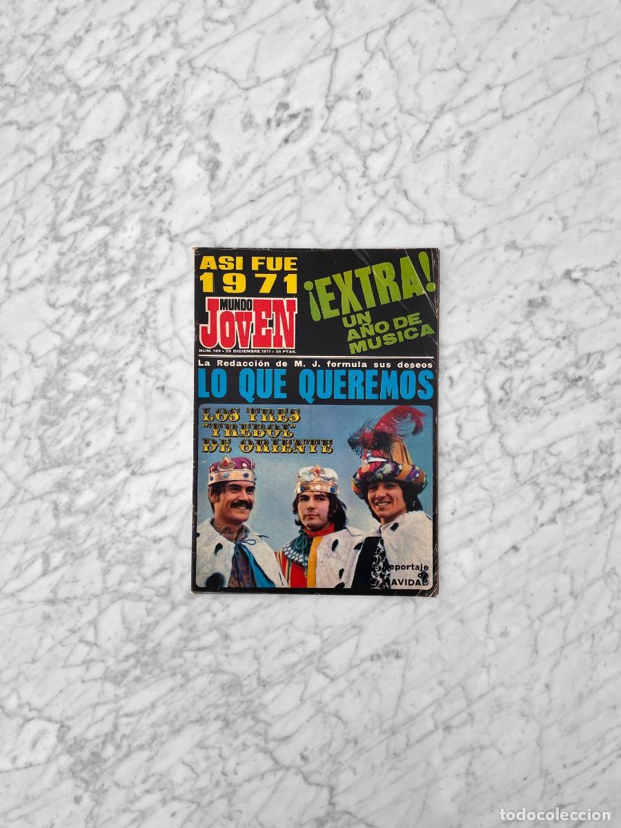 Coleccionismo de Revistas y Peri&oacute;dicos: MUNDO JOVEN - 1971 - TONY RONALD, EXTRA RESUMEN MUSICAL DEL A&Ntilde;O, MUSICA PROGRESIVA, TREBOL