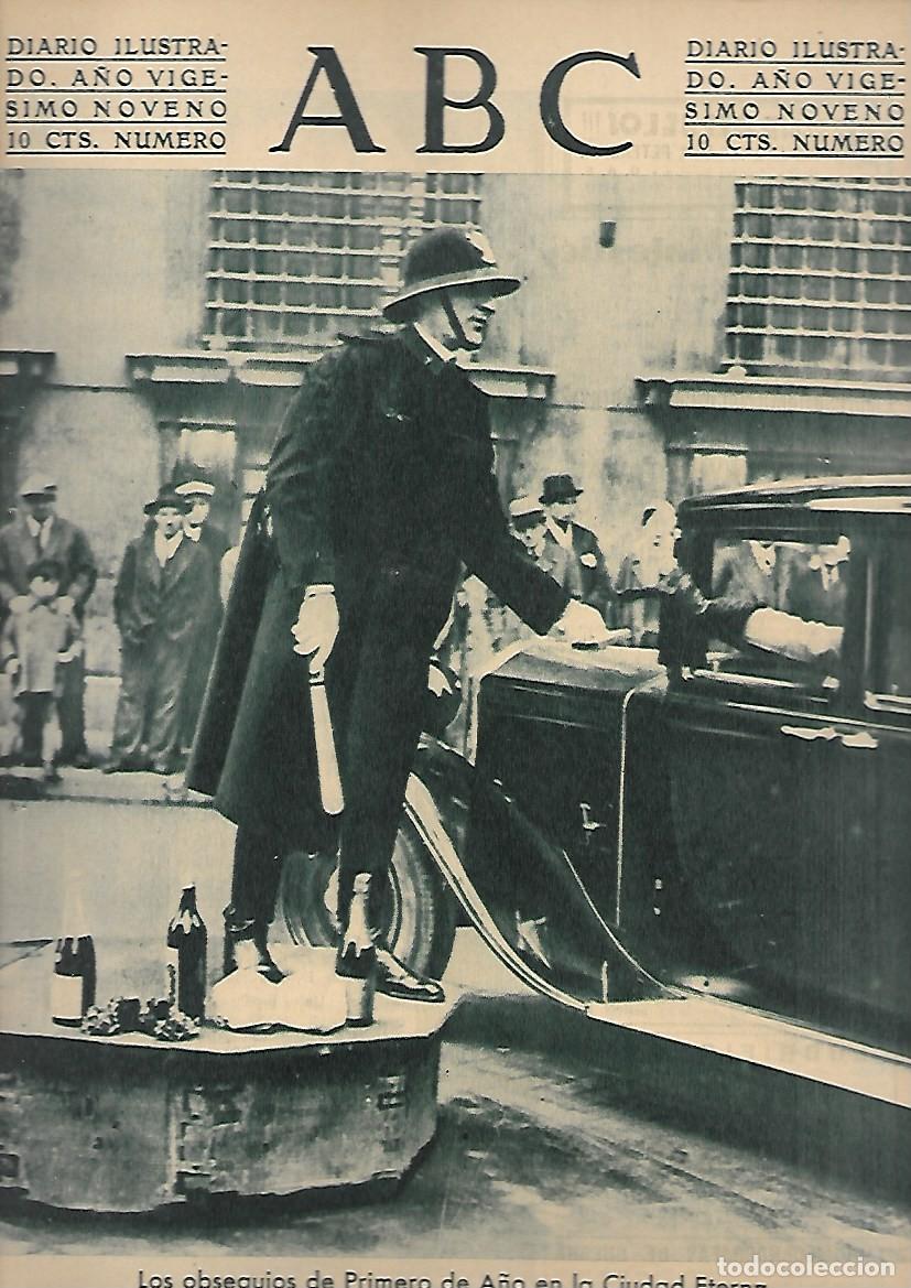 Coleccionismo de Revistas y Peri&oacute;dicos: PERIODICO ABC MADRID-SEVILLA 7 DE ENERO DE 1933 N&ordm;9251 OBSEQUIOS EN LA CIUDAD ETERNA.A-ABC-0404