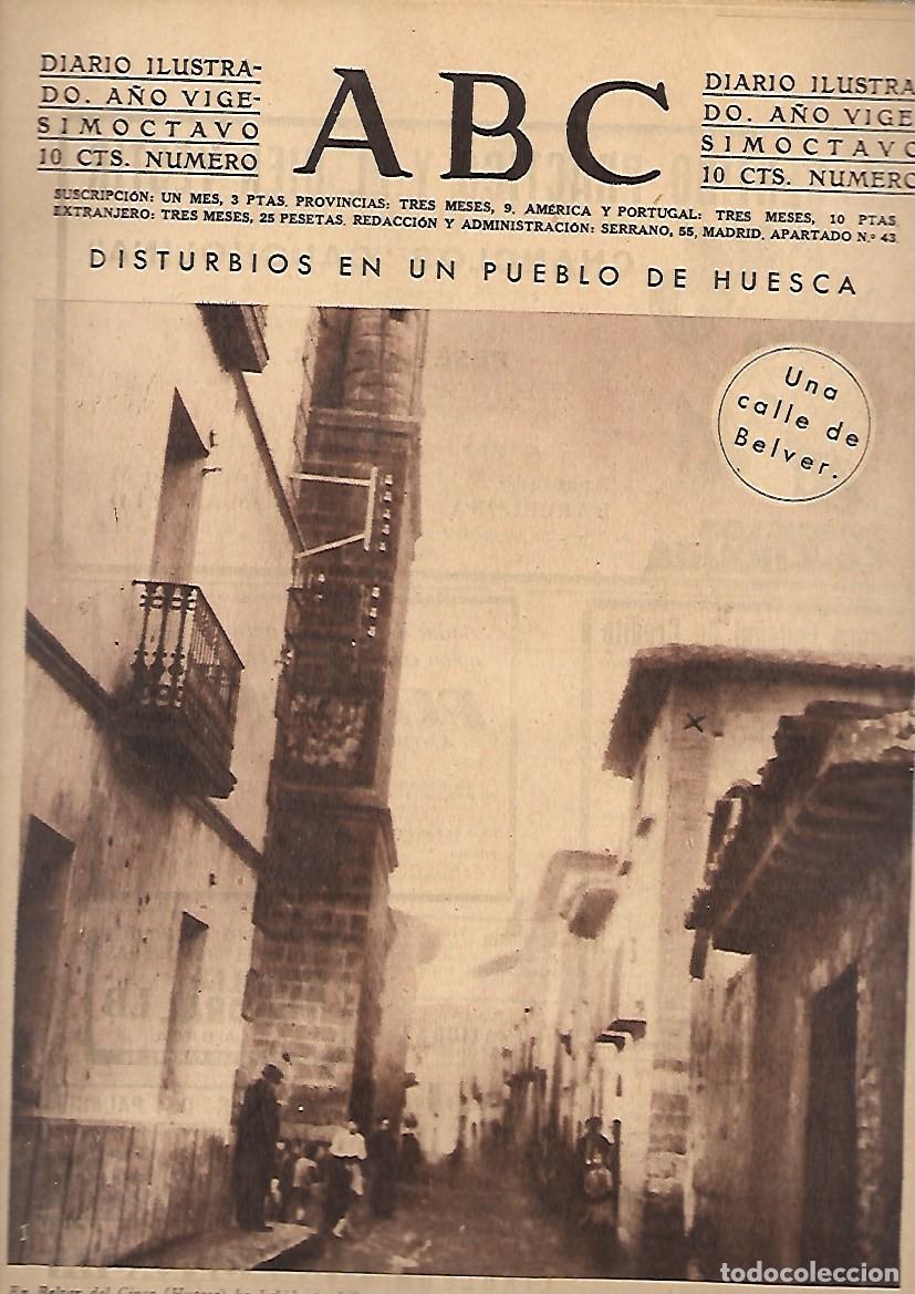 Coleccionismo de Revistas y Peri&oacute;dicos: PERIODICO ABC MADRID-SEVILLA 30 DE ENERO DE 1932 N&ordm;9055 CALLE DE BELVER.A-ABC-0411