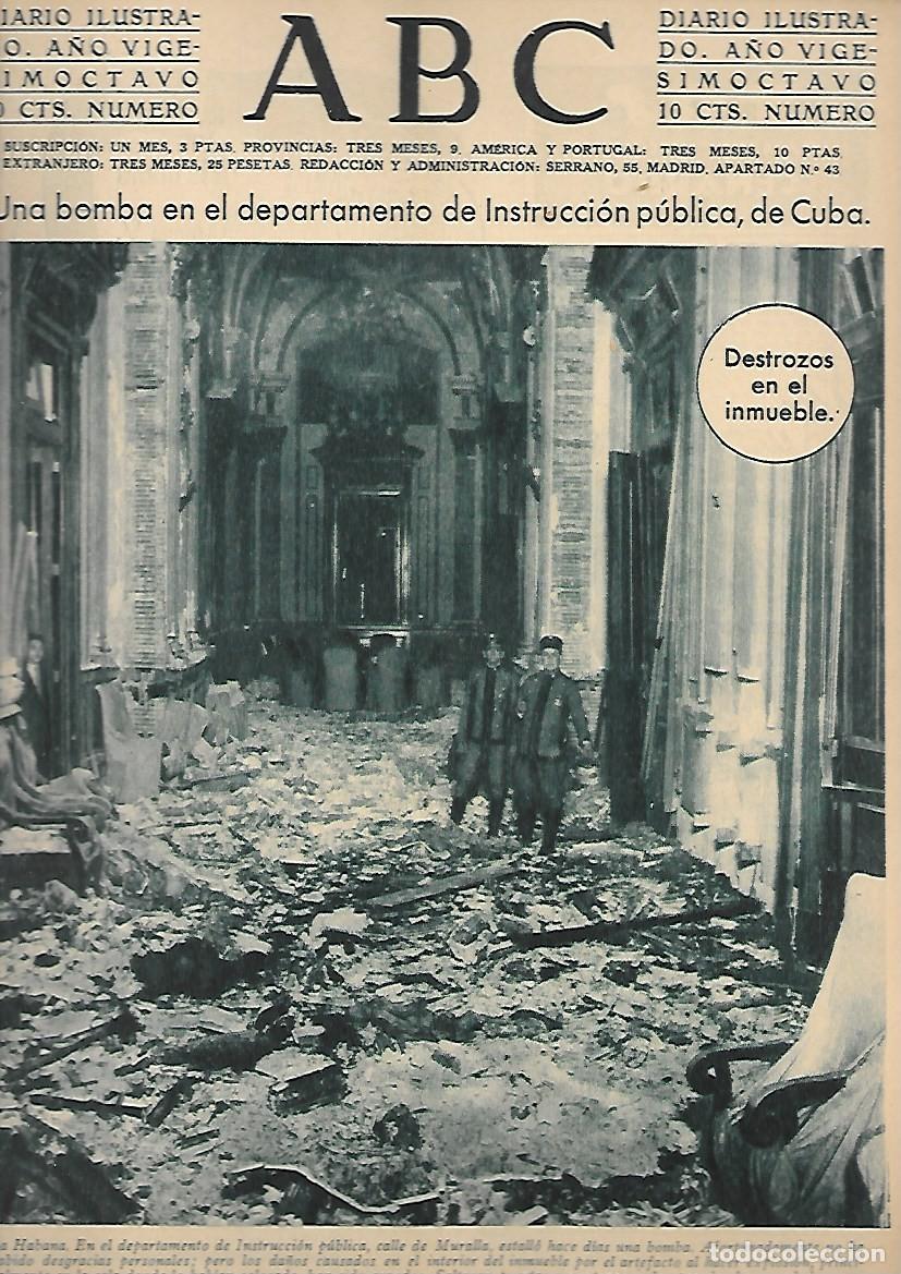 Coleccionismo de Revistas y Peri&oacute;dicos: PERIODICO ABC MADRID-SEVILLA 4 DE FEBRERO DE 1932 N&ordm;9059 DESTROZOS EN EL INMUEBLE.A-ABC-0412