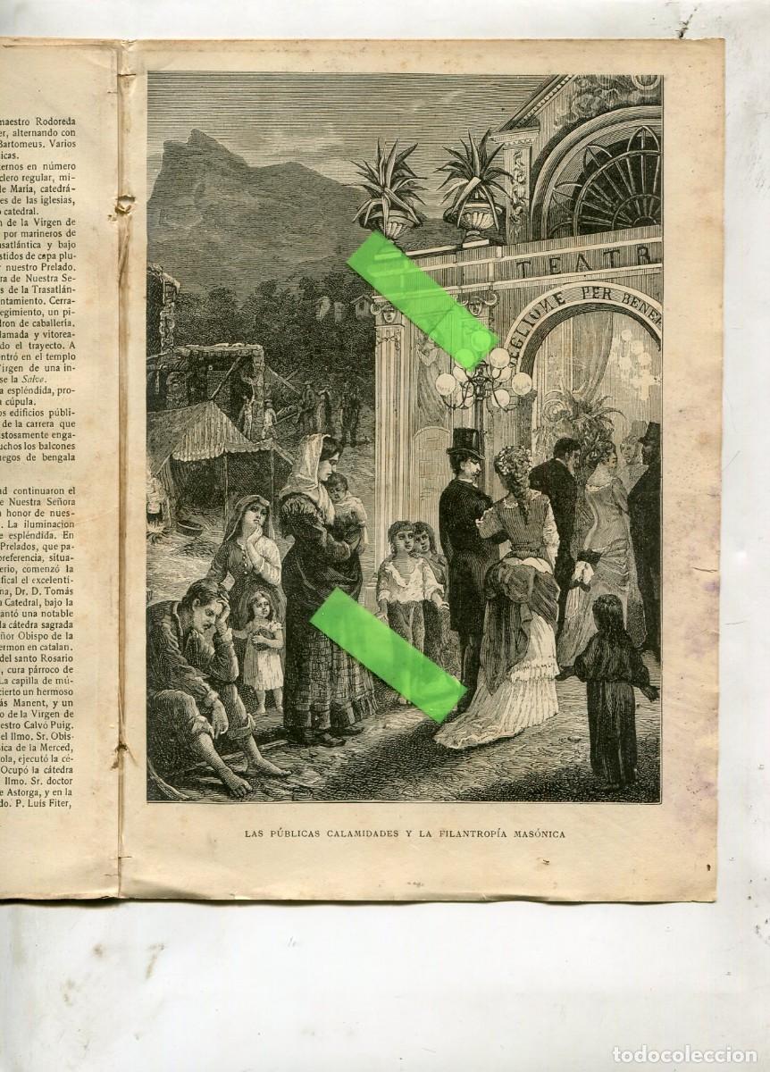 Collection Magazines and Newspapers: REVISTA A&Ntilde;O 1888 CASTILLO DE BELLVER PALMA DE MALLORCA FILANTROPIA MASONICA MASONERIA
