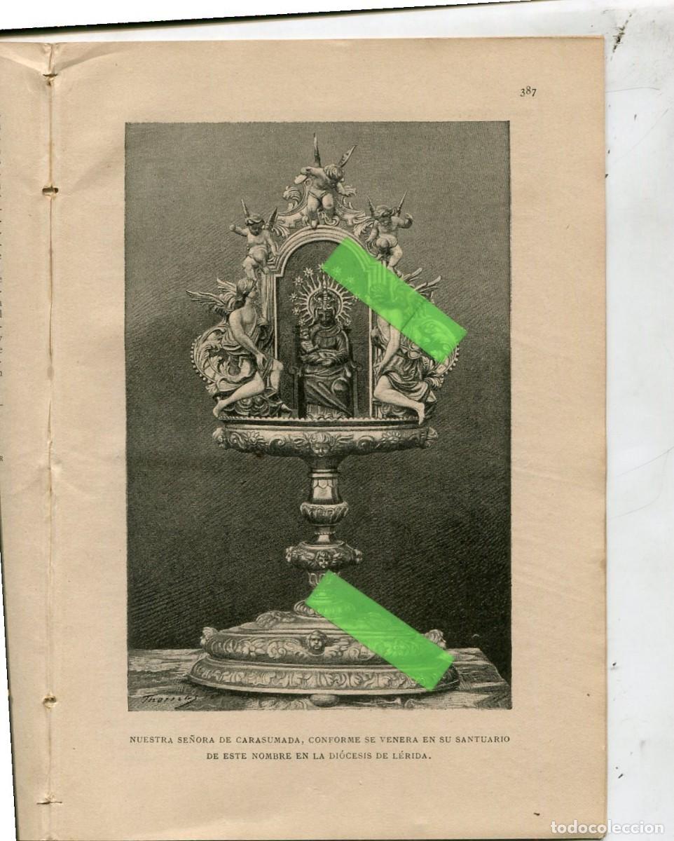 Collectionnisme de Revues et Journaux: REVISTA A&Ntilde;O 1888 CUSTODIA DE LA VIRGEN MAREDEDEU DE CARASUMADA TORRES DE SEGRE
