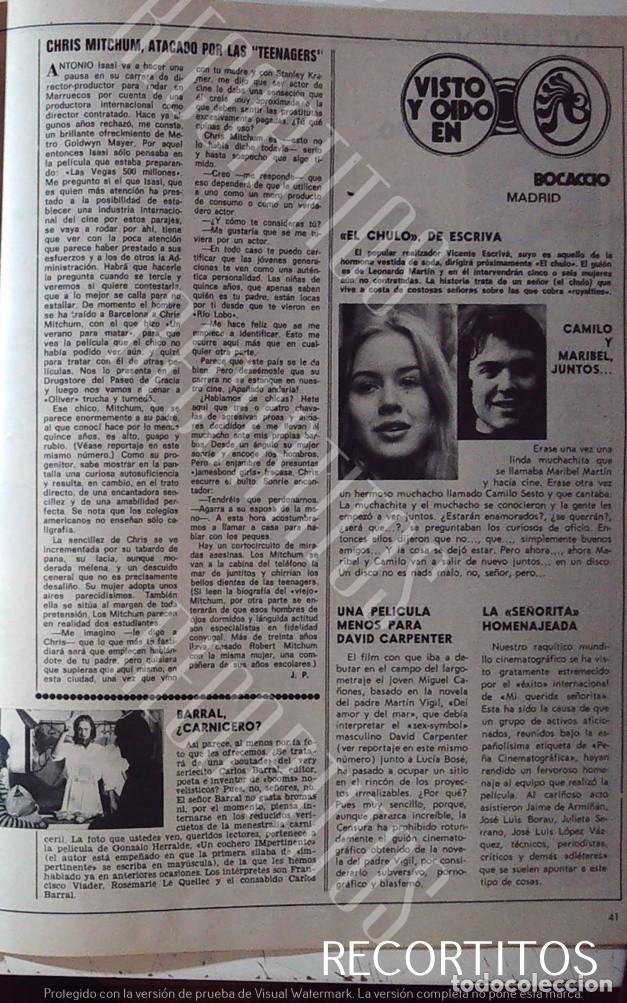 Coleccionismo de Revistas y Peri&oacute;dicos: CAMILO SESTO MARIBEL MARTIN