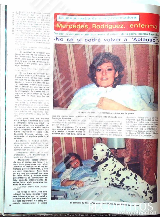 Coleccionismo de revistas y peri&oacute;dicos: MERCEDES RODRIGUEZ Y SU DALMATA APLAUSO