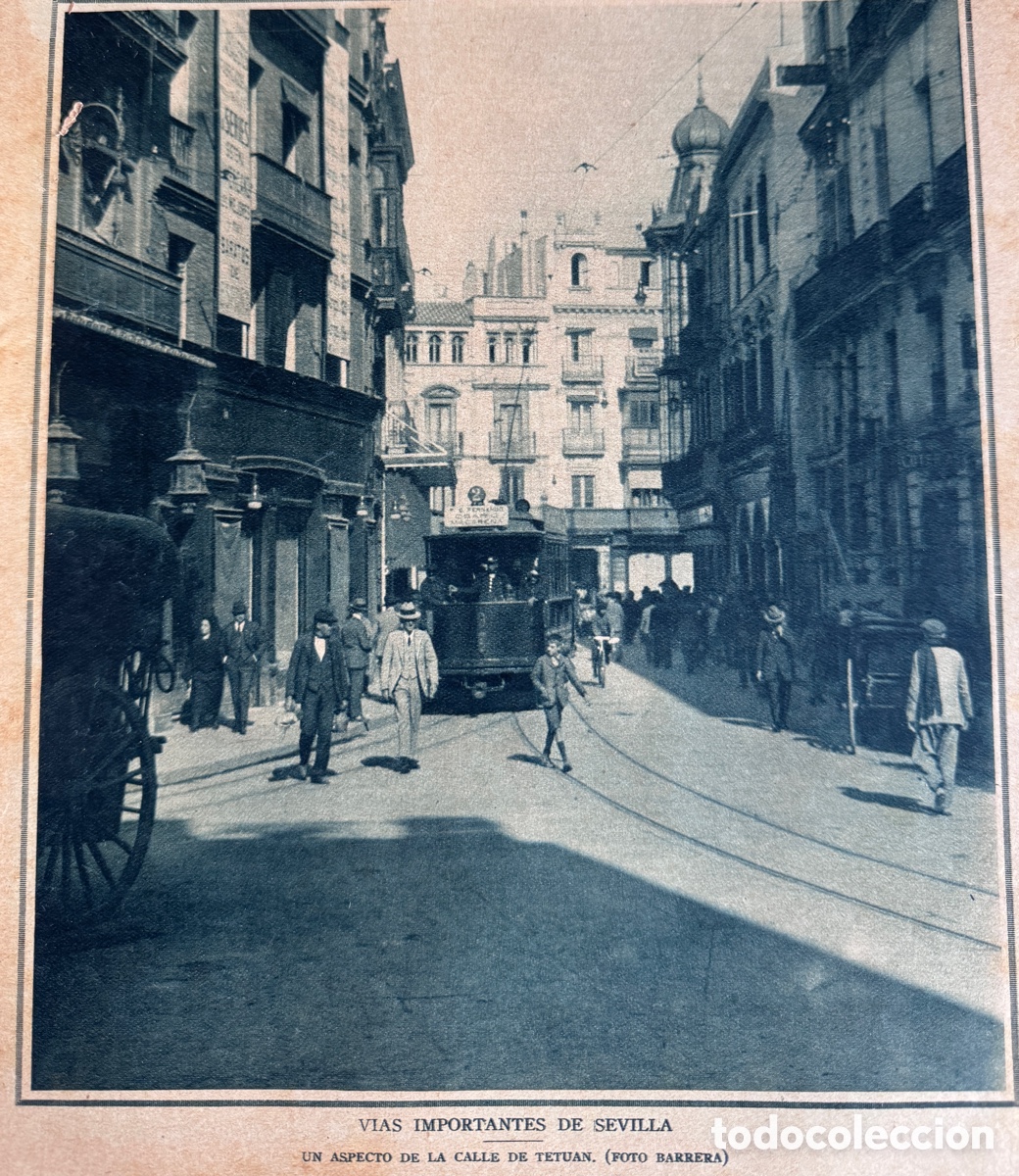 Coleccionismo de Revistas y Peri&oacute;dicos: Portada ABC 1929-30 Foto Calle Tetu&aacute;n Sevilla
